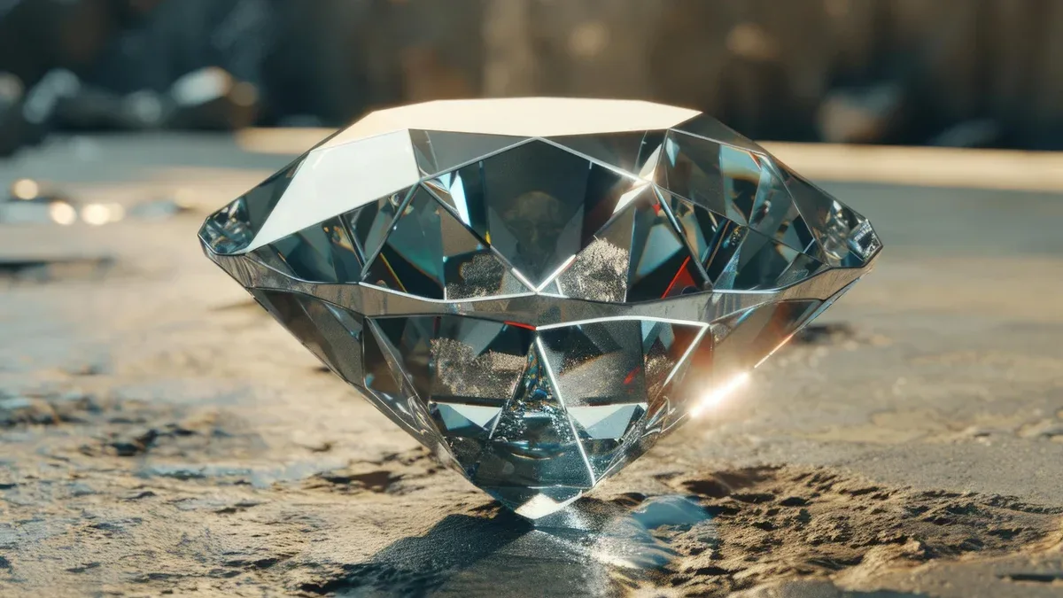 Le diamant est très gros.