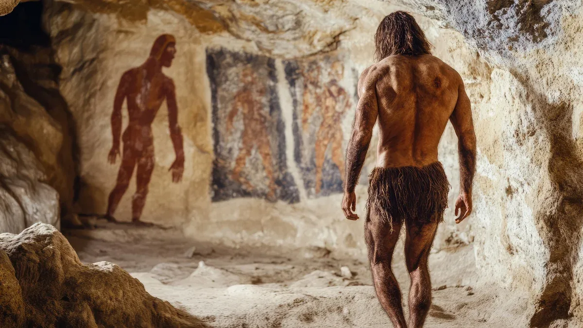 Peintures archéologiques dans les grottes