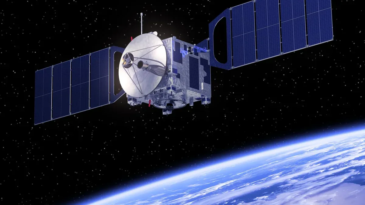 Satellite en orbite autour de la Terre