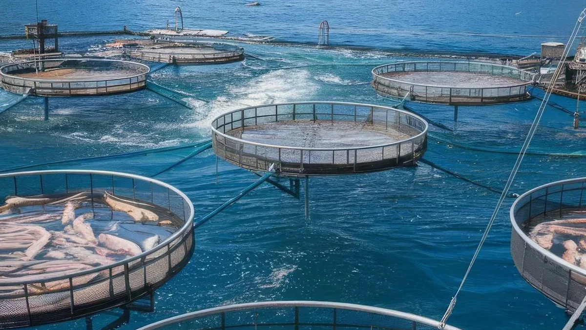 Pêche au saumon d'élevage en Norvège