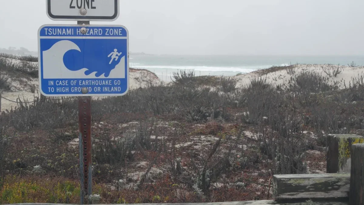 Ocean beach dunes de sable californie misty coast temps pluvieux brumeux mer froide