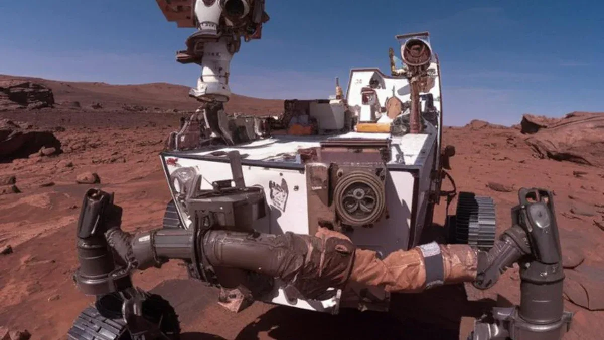 Selfie du rover de Mars sur le site mars_picture