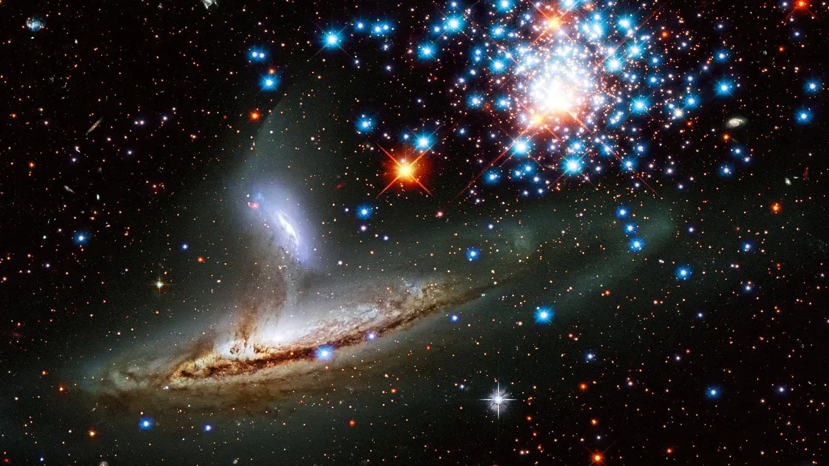 Arrière-plan créatif Galaxy Éléments de cette image fournis par la NASA