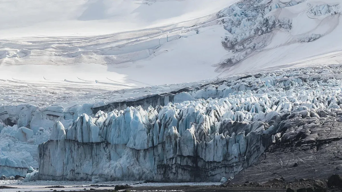 Glacier en Antarctique Shetland du Sud